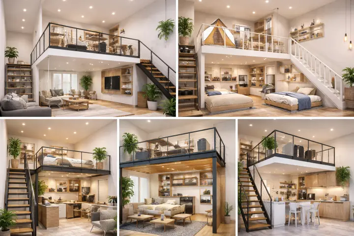 Mezannine Ruang Rumah Estetik di Thamrin